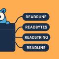 Confronto tra ReadRune, ReadBytes, ReadString e ReadLine in Go